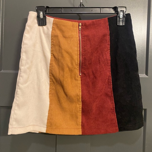 Altar’d State Striped Corduroy Skirt - Size Small - Picture 2 of 3